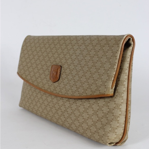 Celine Vtg macadam triomphe fold over clutch - Picture 4 of 16